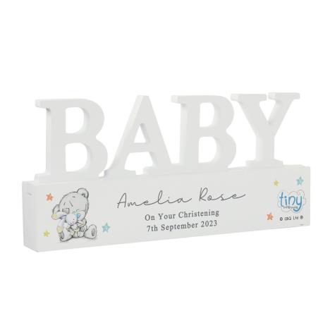 Personalised Tiny Tatty Teddy Wooden Baby Ornament £14.99